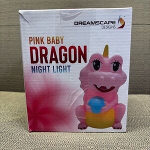 Baby Dragon Nightlight: 7 Colors, Touch or Remote Control, Durable Nursery Light